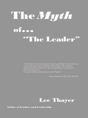 cover image of The Myth of ''The Leader''